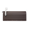 Architectural Mailboxes MB1 Post Mount Mailbox Rubbed Bronze with Silver Flag 7600RZ-10